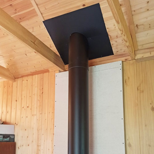   Монтаж чугунной печи-камина НМК Сибирь-7 (миниатюра)